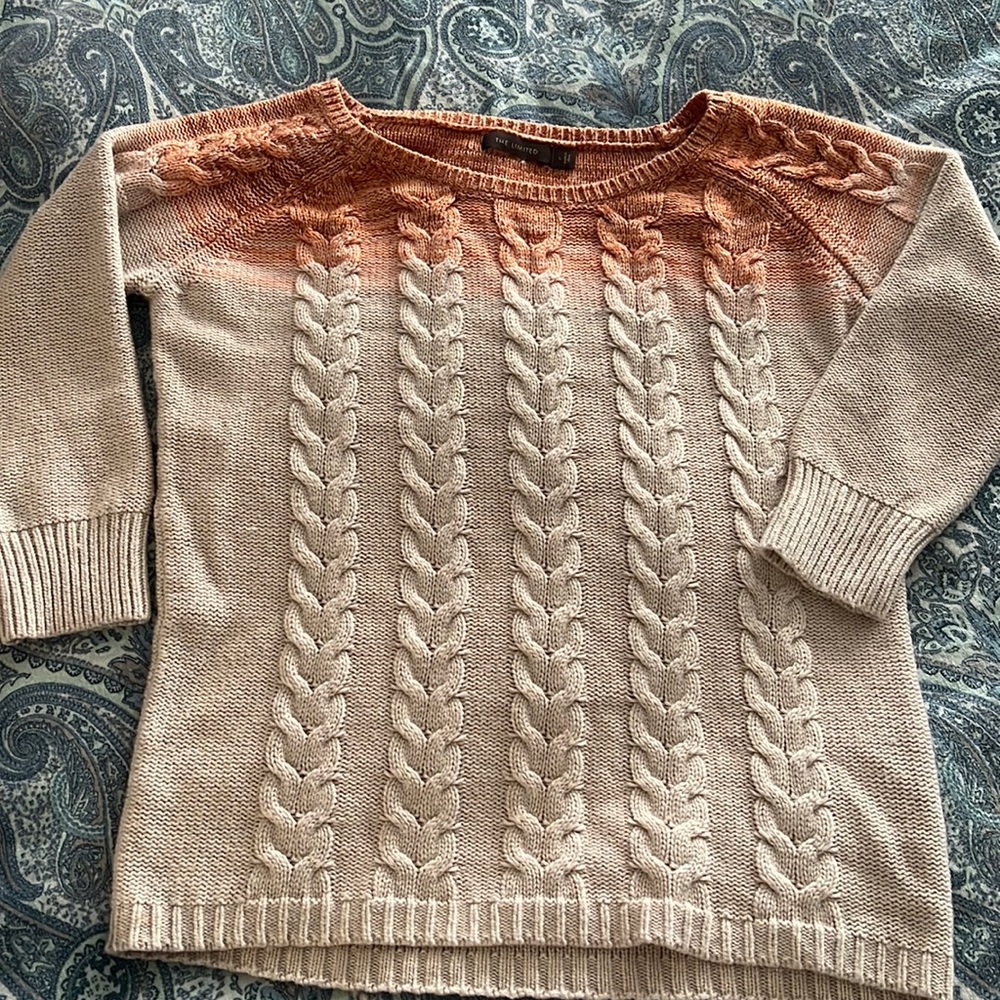 Beige and orange ‘The Limited’ sweater size Large